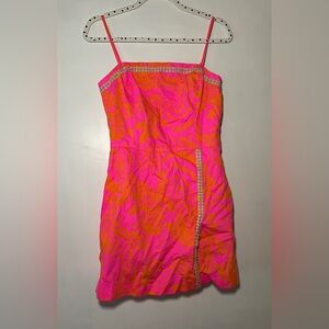 Lilly Pulitzer Jesse Skort Romper Dress Pop Pink Seaesta Size 6 EUC
